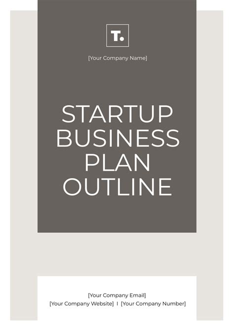 Free Startup Business Plan Outline Template to Edit Online