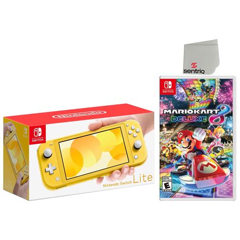 Nintendo Switch Lite 32GB Yellow Edition and Mario Kart 8 Deluxe Bundle ...