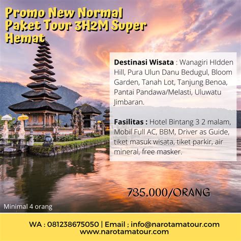 Promo New Normal Ke Bali Paket Liburan Hari Malam Murmer Paket