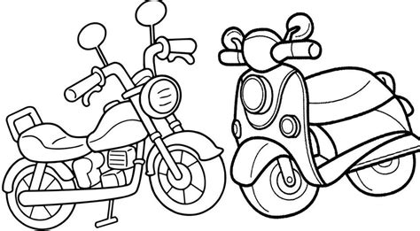 Motos Para Colorir Desenhos Imprimir