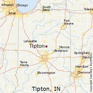 Map Of Tipton Indiana - Printable Map