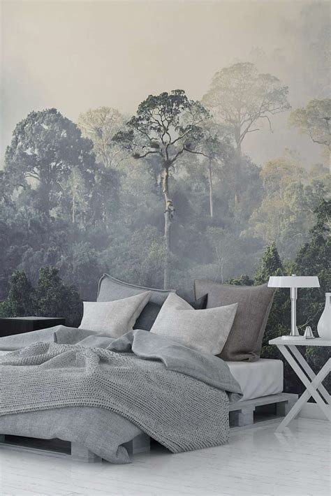 Exclusive to Dunelm, this beautifully atmospheric rainforest mural is ...