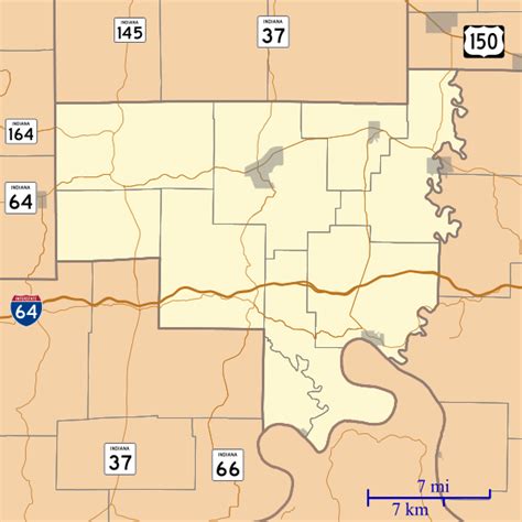 Image Location Map Of Crawford County Indiana