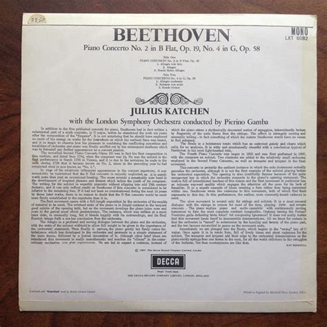 Backside Beethoven Piano Concerto No 2 Op 19 No 4 Op 5 Flickr