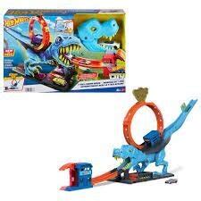 Lenktyni Trasa Hot Wheels T Rex Chomp Down Track Kaina Pigu Lt