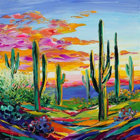 Desert Cara Pabst Moran Mexican Art Painting Canvas Art Painting Desert Art