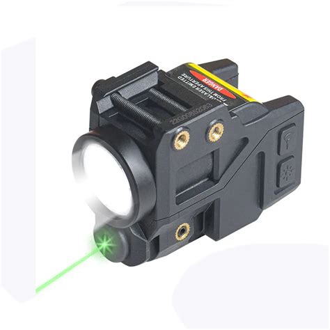 Tactical alta lúmen 550lm lanterna led e verde mira laser combo para