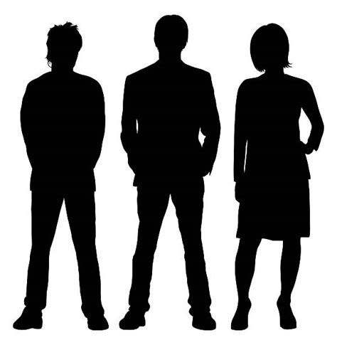 Best Three People People Men Silhouette Illustrations, Royalty-Free Vector Graphics & Clip Art ...