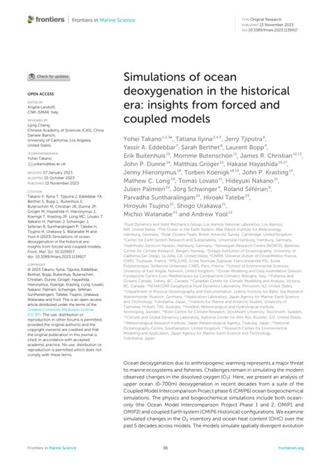 Pdf Simulations Of Ocean Deoxygenation In The Historical Era Insights From Forced And Coupled