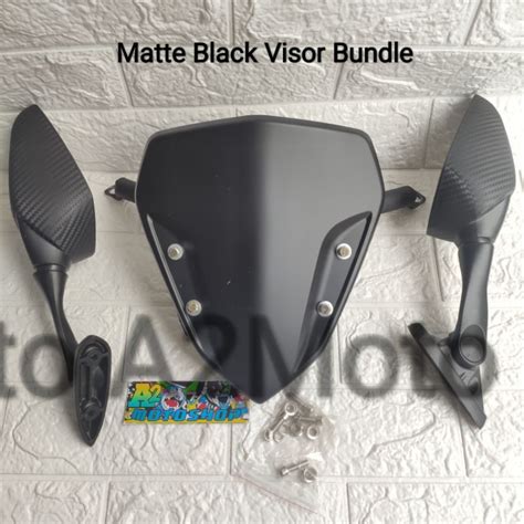 Mio Gravis Side Mirror With Bracket And Visor Bundle Set Lazada Ph