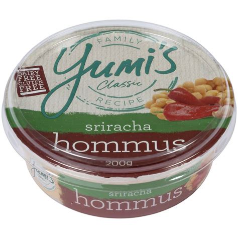 Yumi S Sriracha Hommus Dip G Woolworths