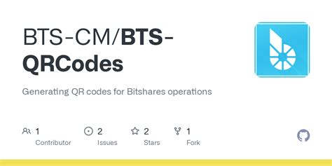 Github Bts Cmbts Qrcodes Generating Qr Codes For Bitshares Operations