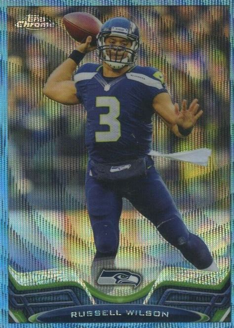 Russell Wilson 2013 Topps Chrome 175 Blue Wave Refractor PSA 10 Price