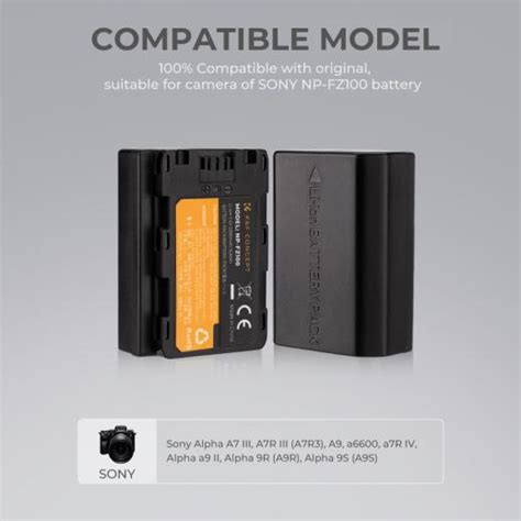 Sony K Type Battery Charger Np Fz K F Concept Kentfaith