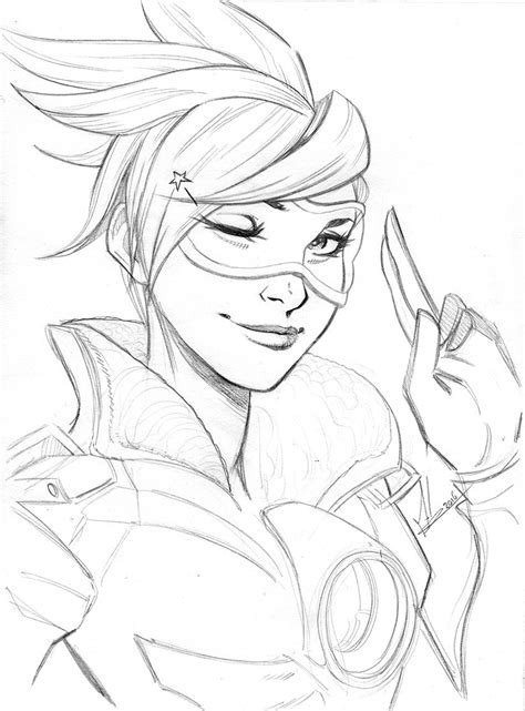 Tracer By Marc F Huizinga On Deviantart Overwatch Drawings Overwatch