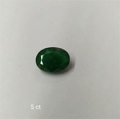 Green Zambian Emerald Panna Oval Shape Astrology Gemstone Ct At Rs