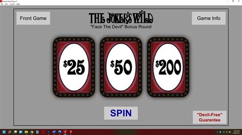 The Joker S Wild Game Show Software Etsy