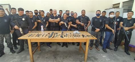 Em Operação No Presídio Policiais Apreendem Armas Artesanais