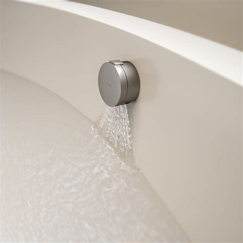 Aquaflow Brushed Stainless Overflow Bath Tap Waste Lusso