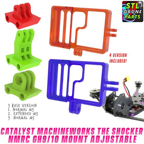 STL File Catalyst Machineworks The Shocker NamelessRC Naked Gopro Hero 9 10 11 Mount 3D Print