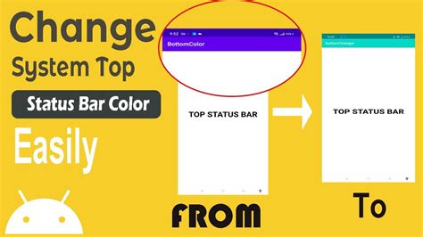 How To Change Top Status Bar Color Android Studio Android App