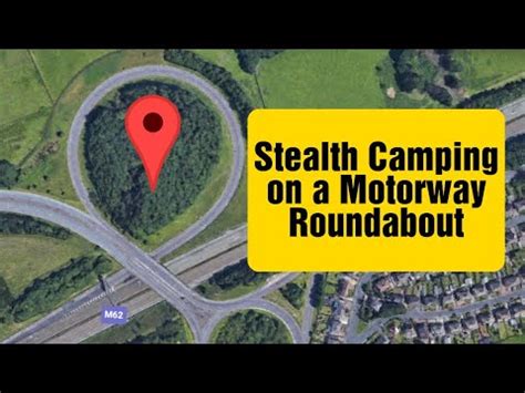 Urban Stealth Camp On A Motorway Roundabout Uk Wild Camping Youtube