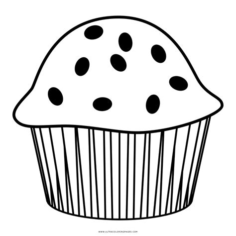 Muffins Coloring Page Home Sketch Coloring Page