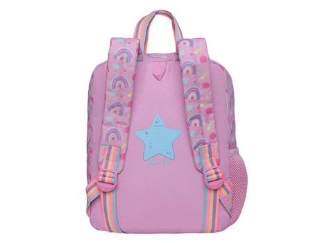 Ripley Mochila Escolar Head Pepa Unicornio Arcoiris Rosado