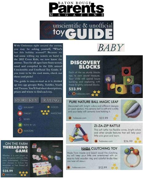 Baton Rouge Parents Magazine - HABA Feature - Nov. 2012 | HABA USA
