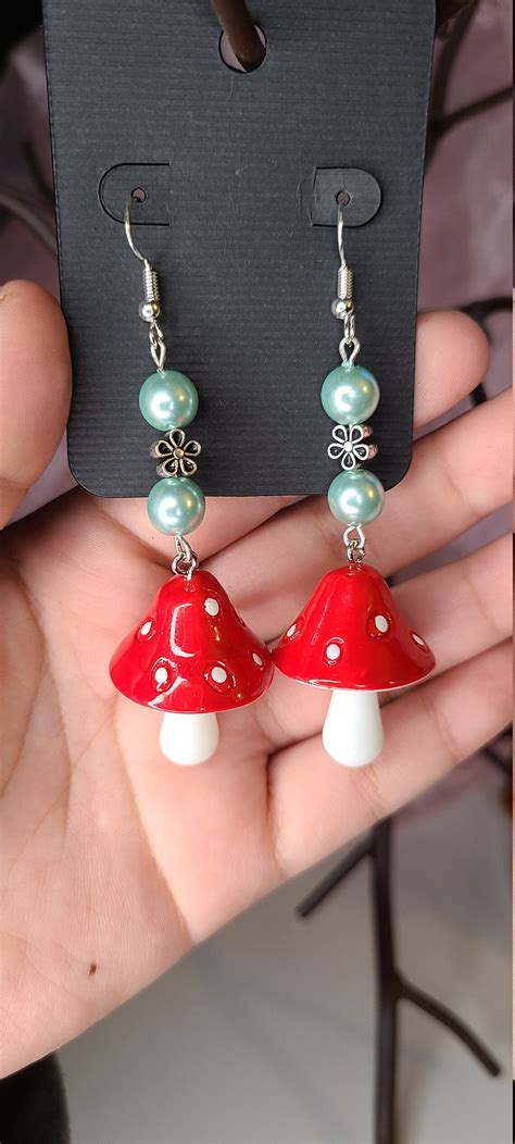 Boucles Doreilles De Champignon Etsy France