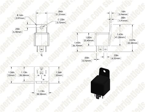 12v 30a Relay 4 Pin Wiring Diagram Eyourlife 5 Pack 3040 Amp Auto