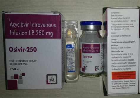 Acyclovir Injection Mg Antibiotic Osivir Mg Acyclovir