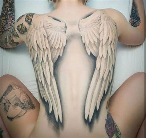 Realistic Wing Tattoos For Girls bestgirltattoos Tatoeage ideeën