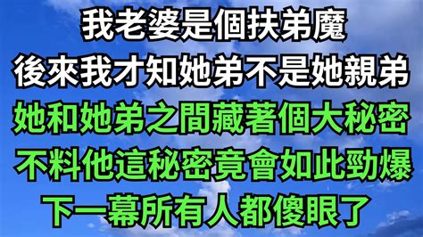 我老婆是個扶弟魔，後來才知她弟不是她親弟，她和她弟之間藏著個大秘密【微光歲月】 落日溫情 情感故事 花開富貴 深夜淺讀 深夜淺談 家庭矛盾 爽文 Youtube