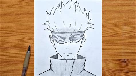 How To Draw Gojo Step By Step Gojo Satoru From Jujutsu Kaisen Easy For Beginners Anime