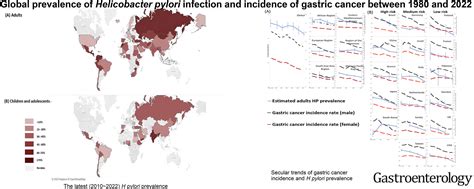 Global Prevalence Of Helicobacter Pylori Infection And Incidence Of Gastric Cancer Between 1980