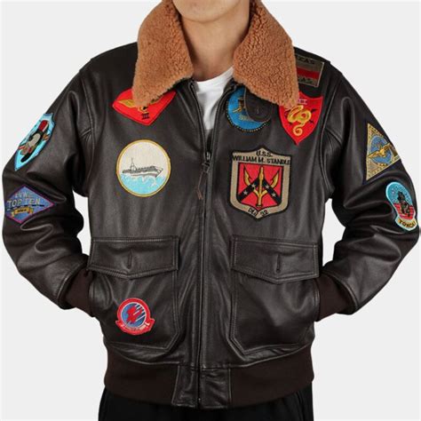 Top Gun Maverick Brown G 1 Pilot Leather Aviator Jacket Safyd