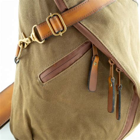 Nomad Sling Bag Canvas Sling Bag Men Sling Bag Waxed Canvas Etsy