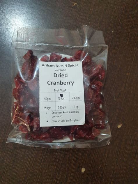 Dried Cranberries Packaging Type Packet Packaging Size Gm At Rs