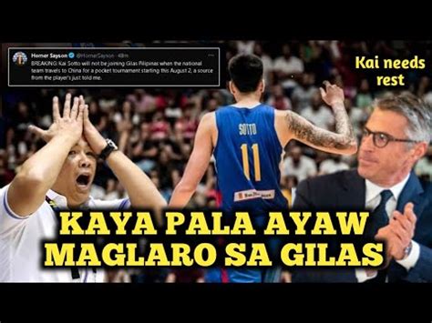 GILAS PILIPINAS NASA CHINA NA KAI SOTTO HINDI MAKASAMA HINDI PA NAG