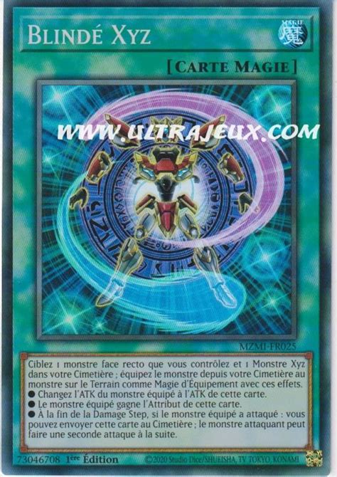 Blindé Xyz MZMI FR025 Carte Yu Gi Oh Cartes à l Unité Français