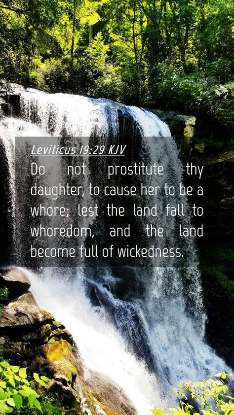 Leviticus 1929 Kjv Mobile Phone Wallpaper Do Not Prostitute Thy