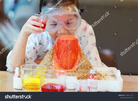 Kid Science Experiment Volcano Baking Soda Stock Photo Edit Now