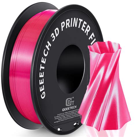 GEEETECH Silky PLA 3D Printer Filament 1KG 1 75mm Silk Magenta Metallic