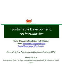 Sustainable Development An Introduction Sustainable Development An