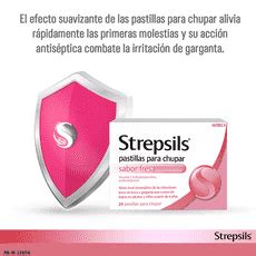 Strepsils Pastillas Para Chupar Sabor Fresa Sin Az Car