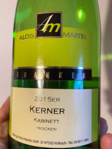 Alois Martin Kerner Kabinett Trocken Vivino US