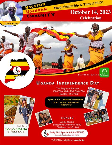 Join us for a Flavorful Fiesta at the 61st Uganda Independence Day