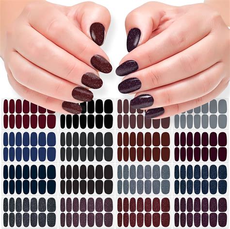 Amazon Danneasy Sheets Mermaid Color Nail Wraps Gel Nail Polish