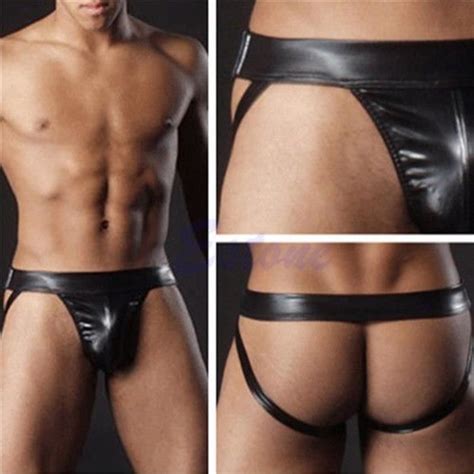 Strings G String T Back Boxers Sous Les Trunks Jockstrap Faux De Cuir